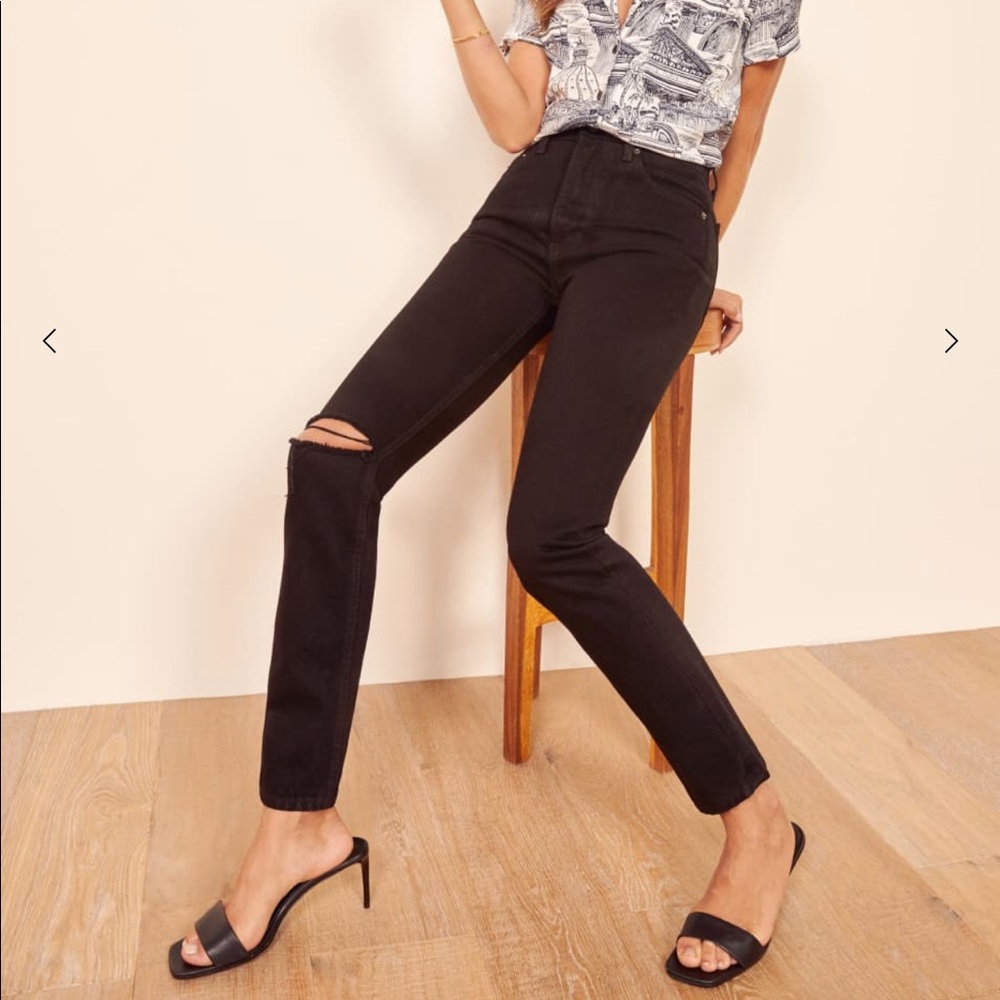 Reformation Black Jeans